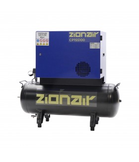 Zion Air Compressor gedempt 1,5kW 230V 10 bar 100L tank Compressor