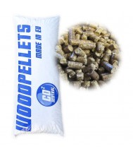 Pellets witte zak woodpallets zak a 13 kilo( alleen winkel) Brandstoffen