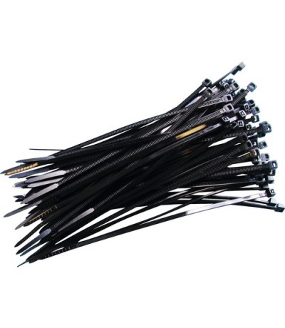 Kabelbinders 450x7,6 zwart 100stk