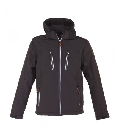 Storvik Clive Softshell werkjas teddy voering, zwart 3XL