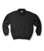 Sweater polokraag zwart XXXL