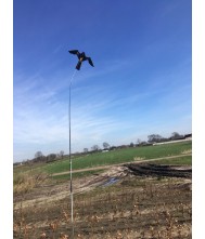 Vogelverschrikker bird scaring kite 4 meter met draaiende voet Vogelverschrikker