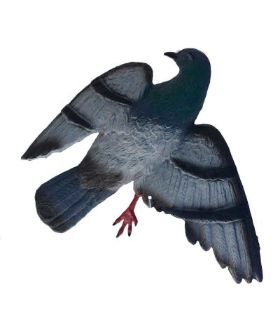 Vogelverschikker flattypigeon - kunststof silhouet van een dode duif Vogelverschrikker