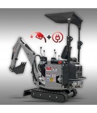 Jansen Minikraan MB-1500K complete set, Benzine en Electro Graafmachine's