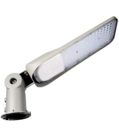 LED Straatlamp 100W 6500K grijs + schemerschakelaar