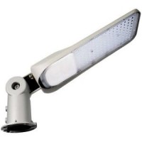 LED Straatlamp 50W 4000K grijs + schemerschakelaar