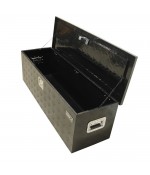 Toolbox4You Opbergkist traanplaat groot zwart gecoat Kisten en opbergdozen