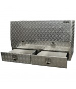 Bullram opbergkist traanplaat met deur en 2 lades