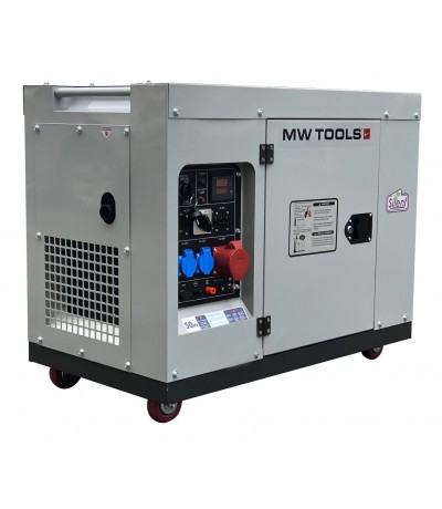 MW-Tools Diesel generator 7,5kW 1x230V + 3x400V DG75E Diesel aggregaat