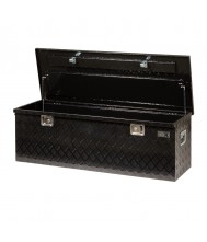 Toolbox4You Opbergkist traanplaat extra groot zwart gecoat Kisten en opbergdozen