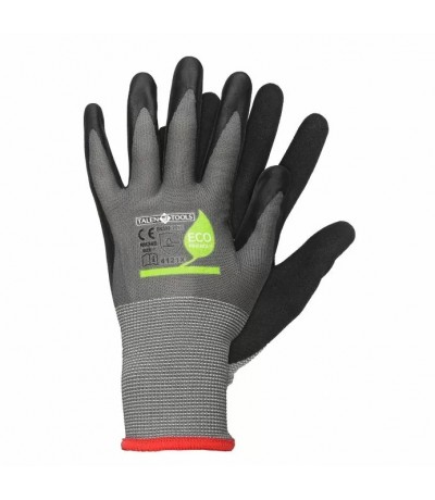 Talentools Werkhandschoen Recycled Polyester Latex coating Maat S Handschoenen