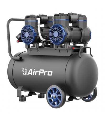 AirPro Compressor olievrij 2x1,8pk 40L tank