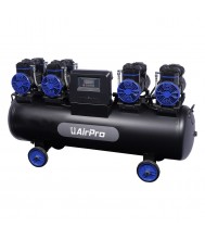 AirPro Compressor olievrij 4x2pk 120L tank