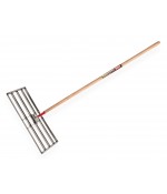 Polet egalisatiehark RVS 80x25 cm met houten steel 150 cm