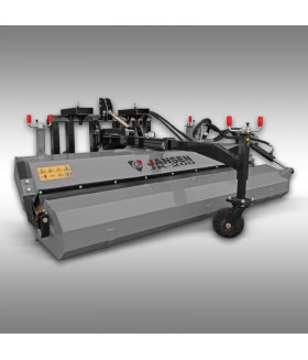 Jansen Trekker veegmachine JK-200, Euro pick-up, universele bezem, voorlader Trekker werktuig