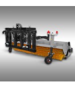 Jansen Trekker veegmachine JK-200, Euro pick-up, universele bezem, voorlader Trekker werktuig