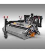 Jansen Trekker veegmachine JK-130, Euro pick-up, universele bezem, voorlader