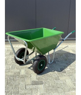 Kruiwagen Kunststof bak 160 liter 2 wielen B-keus
