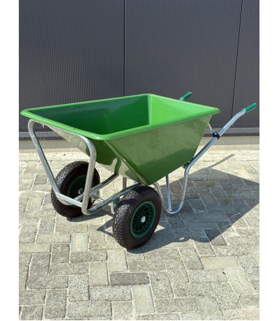 Kruiwagen Kunststof bak 160 liter 2 wielen B-keus