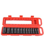 Doppenset impact 12 kant 1/2" 13 dlg sae Gereedschapset Divers