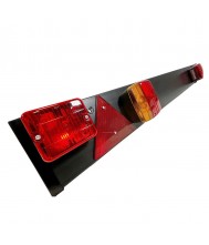 Trailer Gear Verlichtingsbalk 9 meter kabel 7-polig Zwart