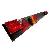 Trailer Gear Verlichtingsbalk 9 meter kabel 7-polig Zwart