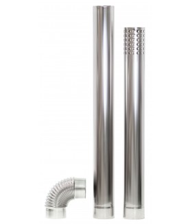 Schouwset 1m+0.9m+ bocht voor W