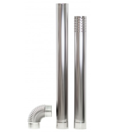 Schouwset 1m+0.9m+ bocht voor W Schouwset 1m+0.9m+ bocht voor W