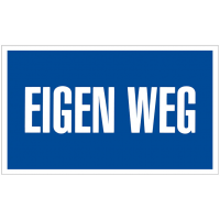 Bord "Eigen Weg" 120x120 mm