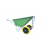 JMC Kruiwagen 160 Liter Poly Met Verzinkt Onderstel En 2 nooit meer lek wielen