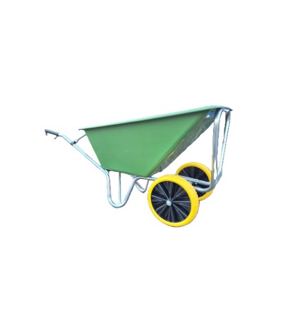 JMC Kruiwagen 160 Liter Poly Met Verzinkt Onderstel En 2 Anti-Lek Banden