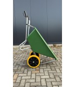 JMC Kruiwagen 160 Liter Poly Met Verzinkt Onderstel En 2 Anti-Lek Banden