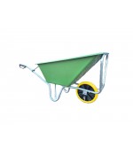 JMC Kruiwagen 160 Liter Poly Met Verzinkt Onderstel en nooit meer lek wiel