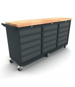 Verrijdbare werkbank 3x 5 laden kast Werkplaatsinrichting