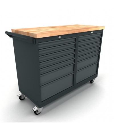 Verrijdbare werkbank 2x 5 laden kast Werkplaatsinrichting Verrijdbare werkbank 2x 5 laden kast Werkplaatsinrichting