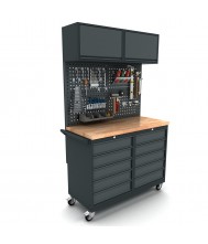 Verrijdbare werkbank 2x 5 laden kast incl. gereedschapswand en bovenkast Werkplaatsinrichting