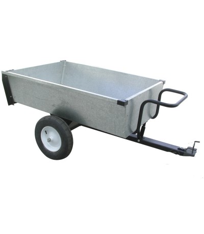 Turfmaster Aanhangwagen met kiepbak in gegalvaniseerd staal 106x84x30 Accessoires & Onderhoud