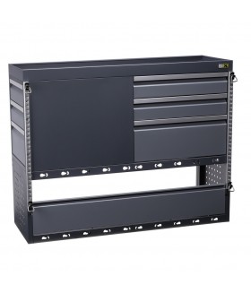 Universele inbouwkast voor bestelwagen 6 laden