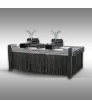 Blokborstel Jansen BB-100, Aangebouwde borstel, Opzetborstel, Heftruckborstel Dumpers