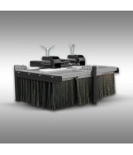 Blokborstel Jansen BB-100, Aangebouwde borstel, Opzetborstel, Heftruckborstel Dumpers