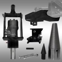 Kegelspalter-set Jansen KL-200, splijtkegel, compactlader, houtklover