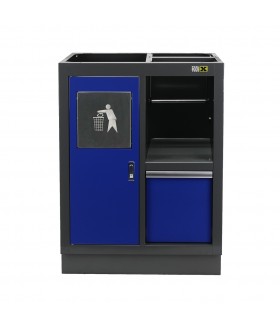 Onderkast afvalbak en papierhouder BLAUW