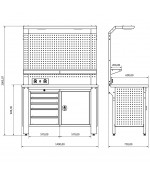 Bullram industriële werkbank