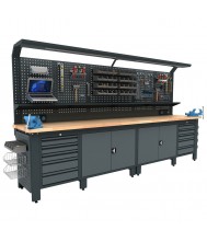 Bullram industriële werkbank (vaste kasten)