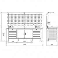 Bullram industriële werkbank