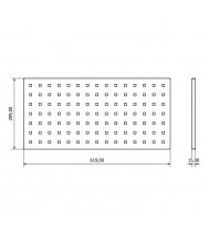 Gereedschapswand klein 619 x 15 x 299mm EXPERT Werkplaatsinrichting