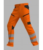 Werkbroek RWS stretch WBSRWS100 fluo-oranje maat 52