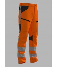 Werkbroek RWS stretch WBSRWS100 fluo-oranje maat 58