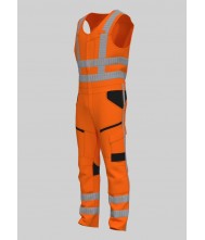 Bodybroek RWS stretch BBSRWS100 fluo-oranje maat 46