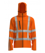 Softshell RWS stretch SSGRWS100 fluo-oranje maat XL Softshell RWS stretch SSGRWS100 fluo-oranje maat XL